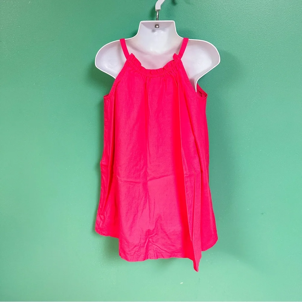 Gymboree Pink & White Daisy Neckline Summer Dress Girls Size 5